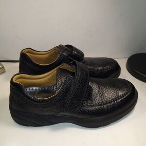 Dr Comfort Scott 9210 Black Leather Diabetic Orthopedic Shoes Men's sz 9M.